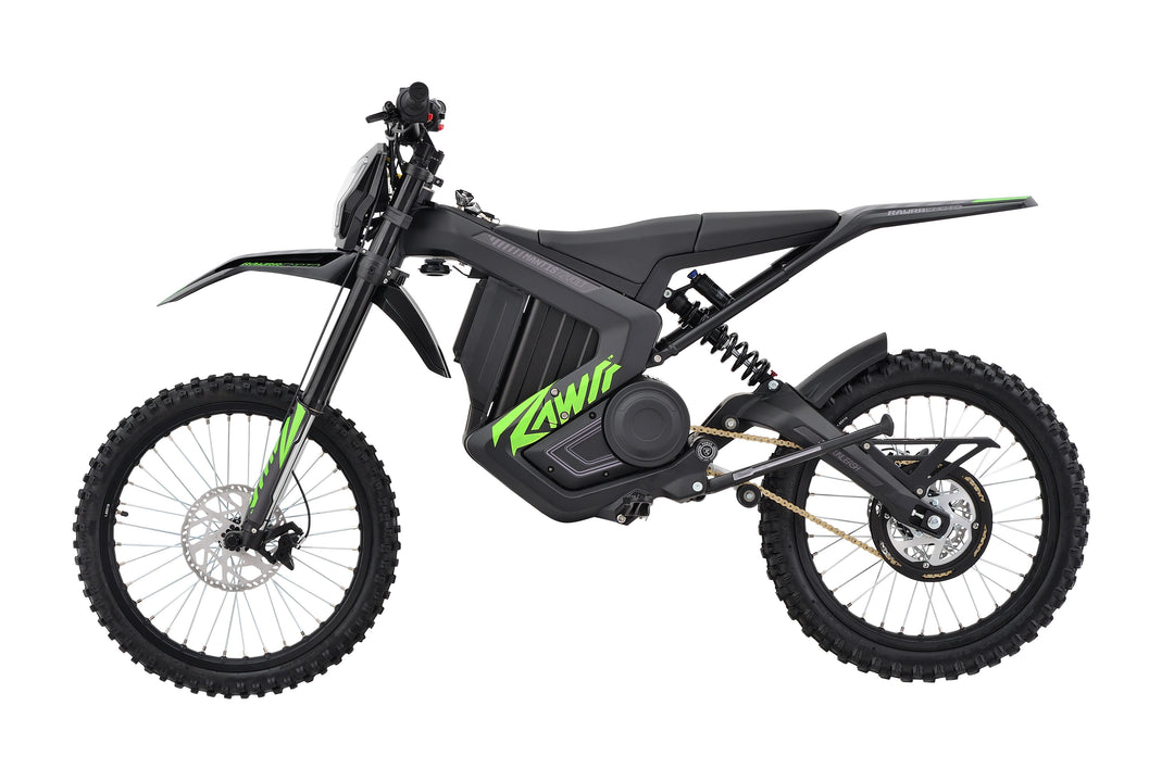 72V mantis dirtbike side view black