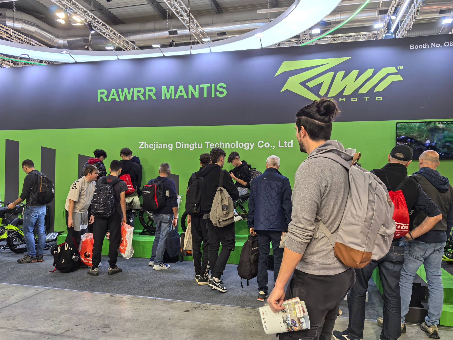 Rawrr Mantis at italy motorcycle fair